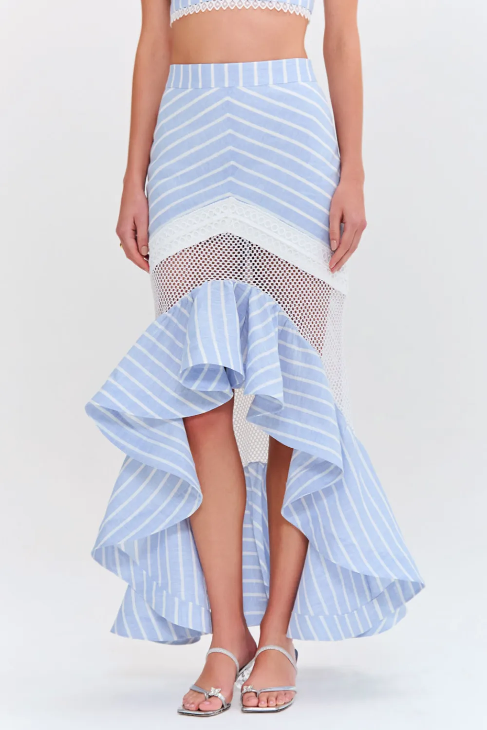 MARINE LINEN MIDI SKIRT