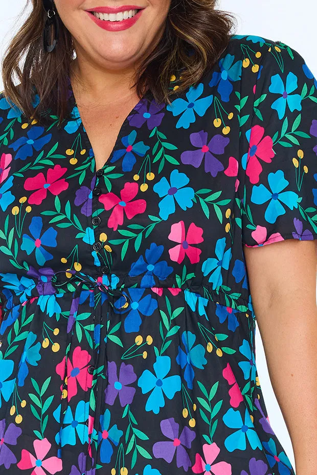 Marley Cotton Paper Posies Dress
