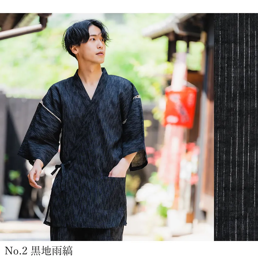 Men's Japanese Kimono Jinbeis, Short Sleeve & Pants Summer M, L, XL