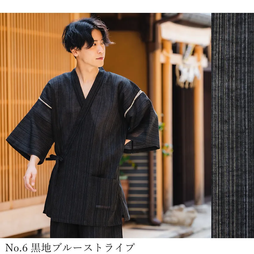 Men's Japanese Kimono Jinbeis, Short Sleeve & Pants Summer M, L, XL