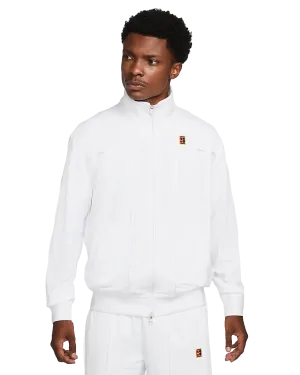 Mens NikeCourt Heritage Tennis Jacket (White)