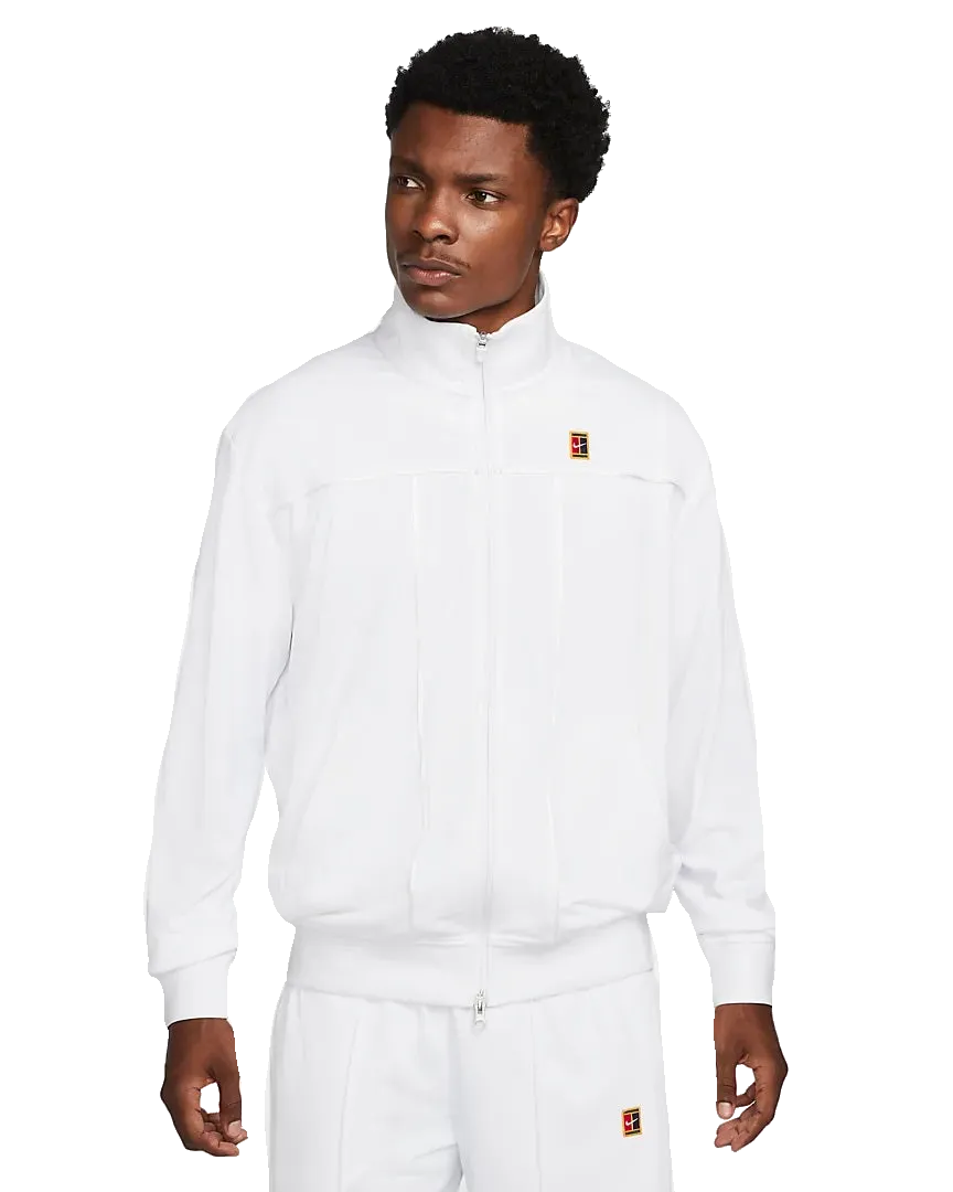 Mens NikeCourt Heritage Tennis Jacket (White)