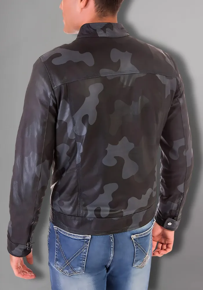 Mens Vintage Motorcycle Cafe Racer  Leather Jacket