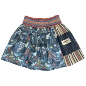 Mermaids Dancing in the Deep Blue - Cotton Skirt