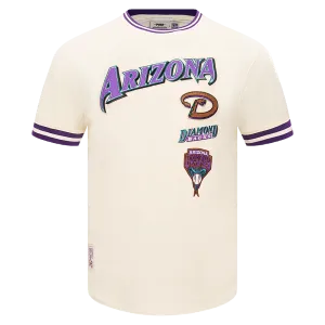 MLB ARIZONA DIAMONDBACKS RETRO CLASSIC MEN'S TOP (EGGSHELL/ PURPLE)