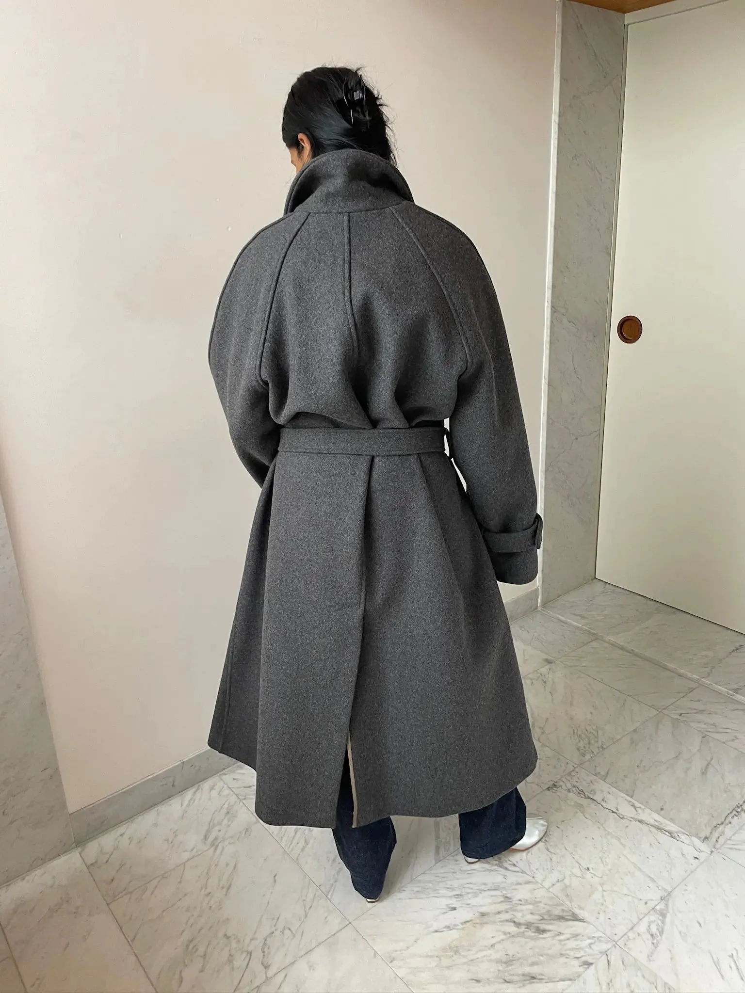 Oversized Coat, Dark Grey