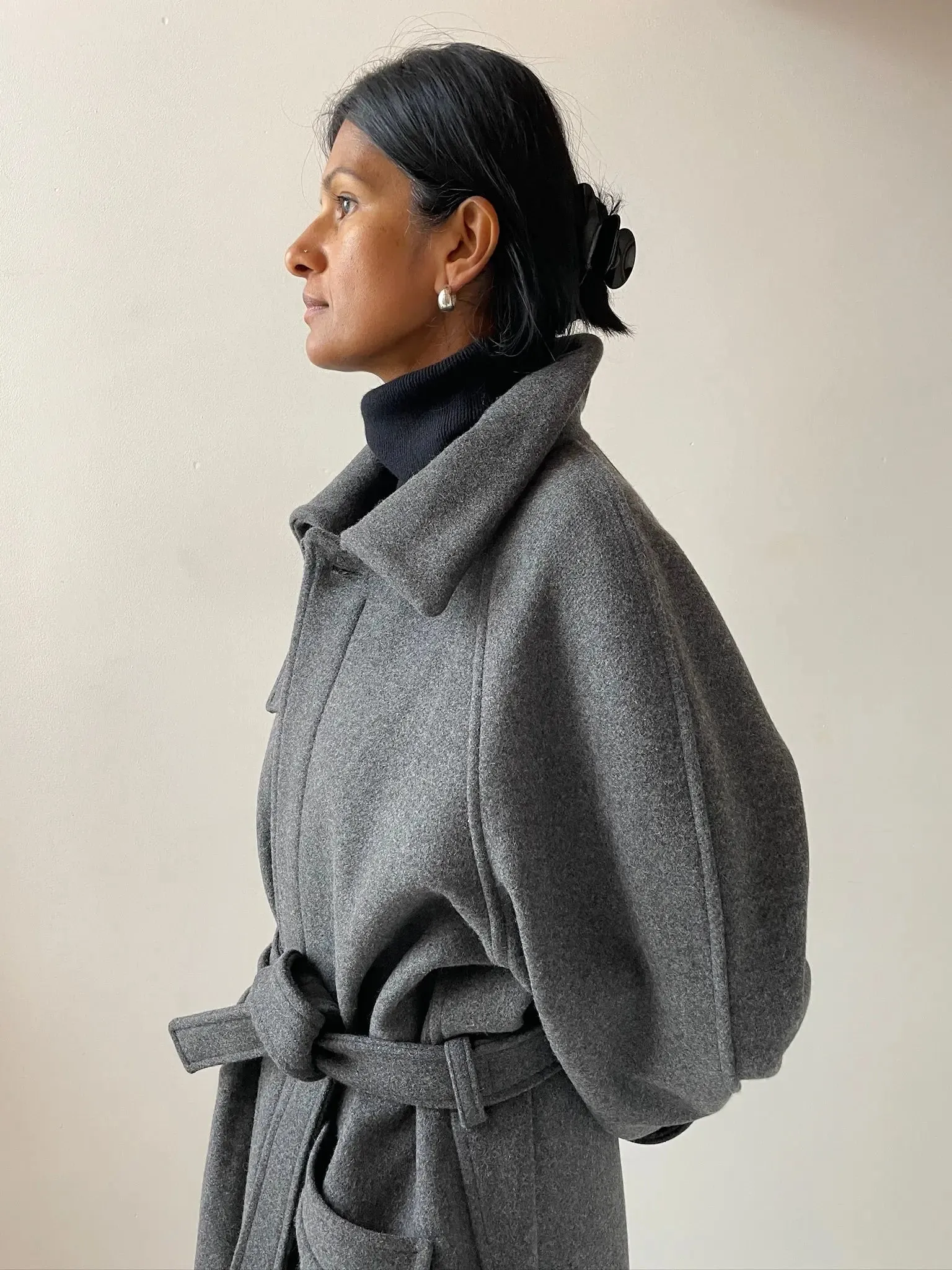 Oversized Coat, Dark Grey