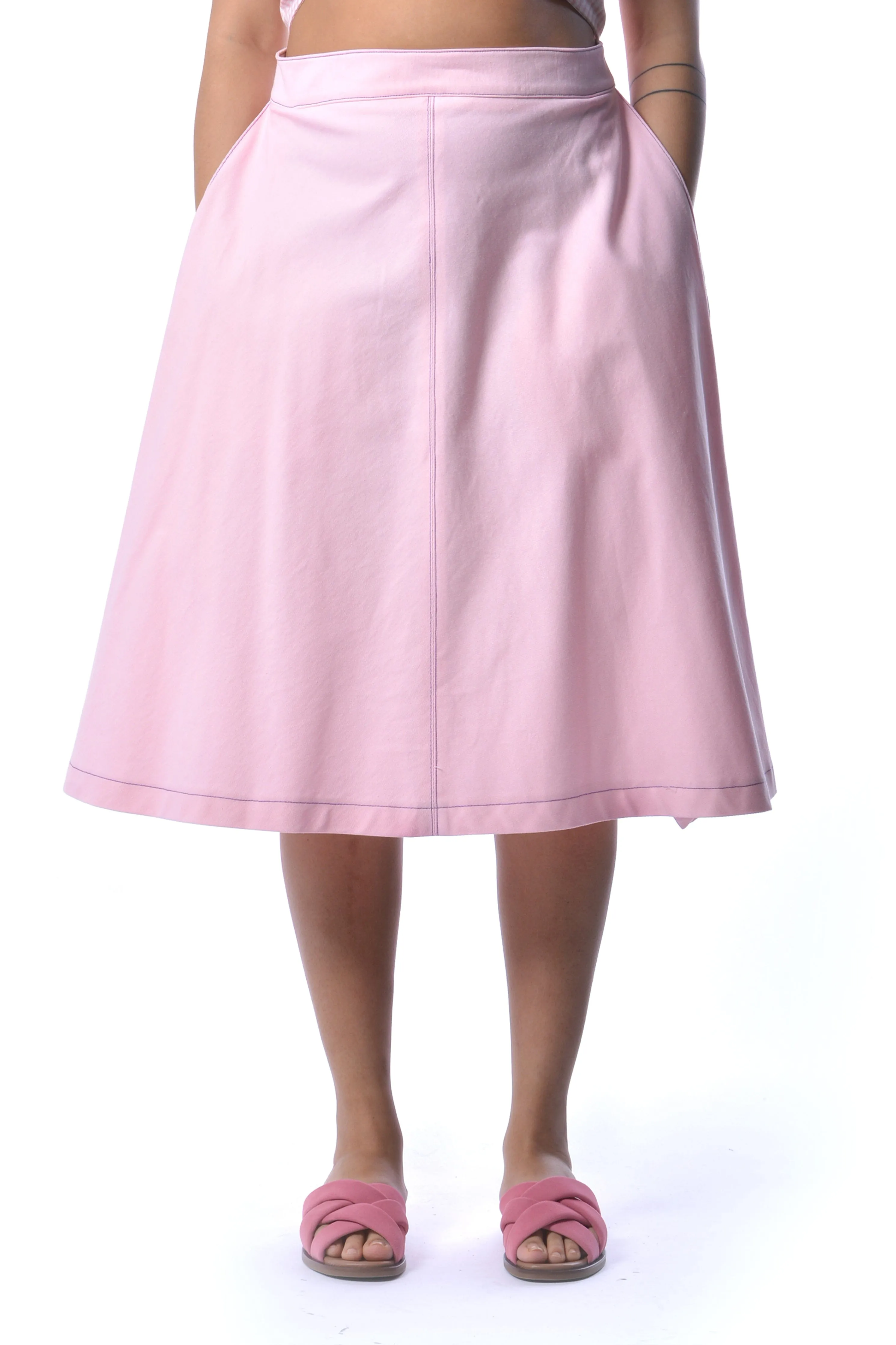 Pink Twill Winnie Skirt