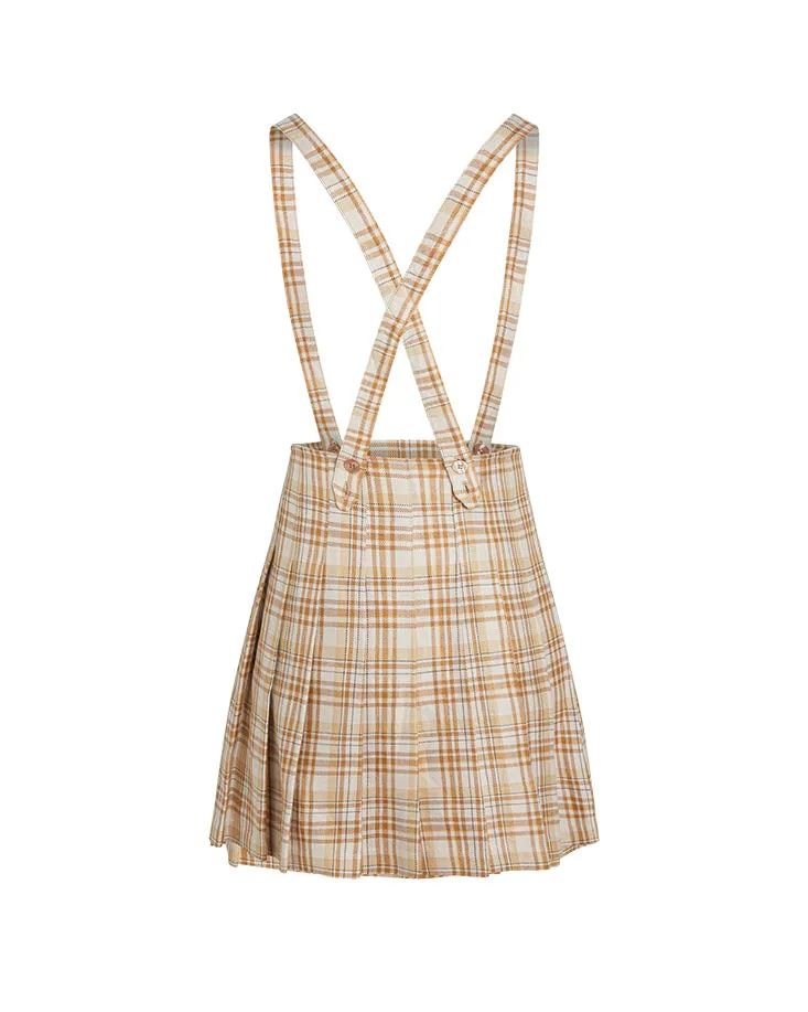 PLEATED SKIRT PLAID