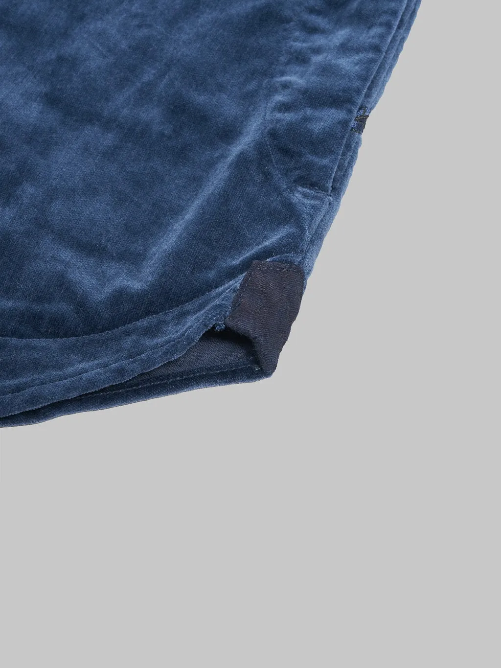 Pure Blue Japan 2224-NV Cotton Velvet CPO Shirt Navy