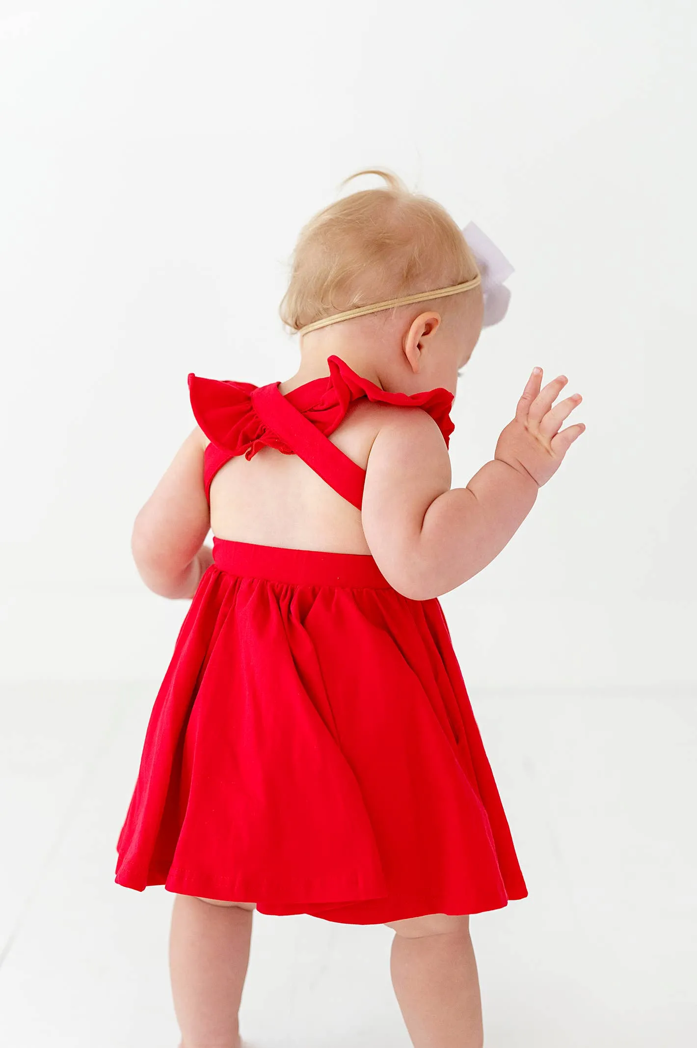 Rosita Dress in Scarlet | Pocket Twirl Dress