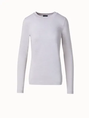 Shiny Viscose Lurex Jersey Top