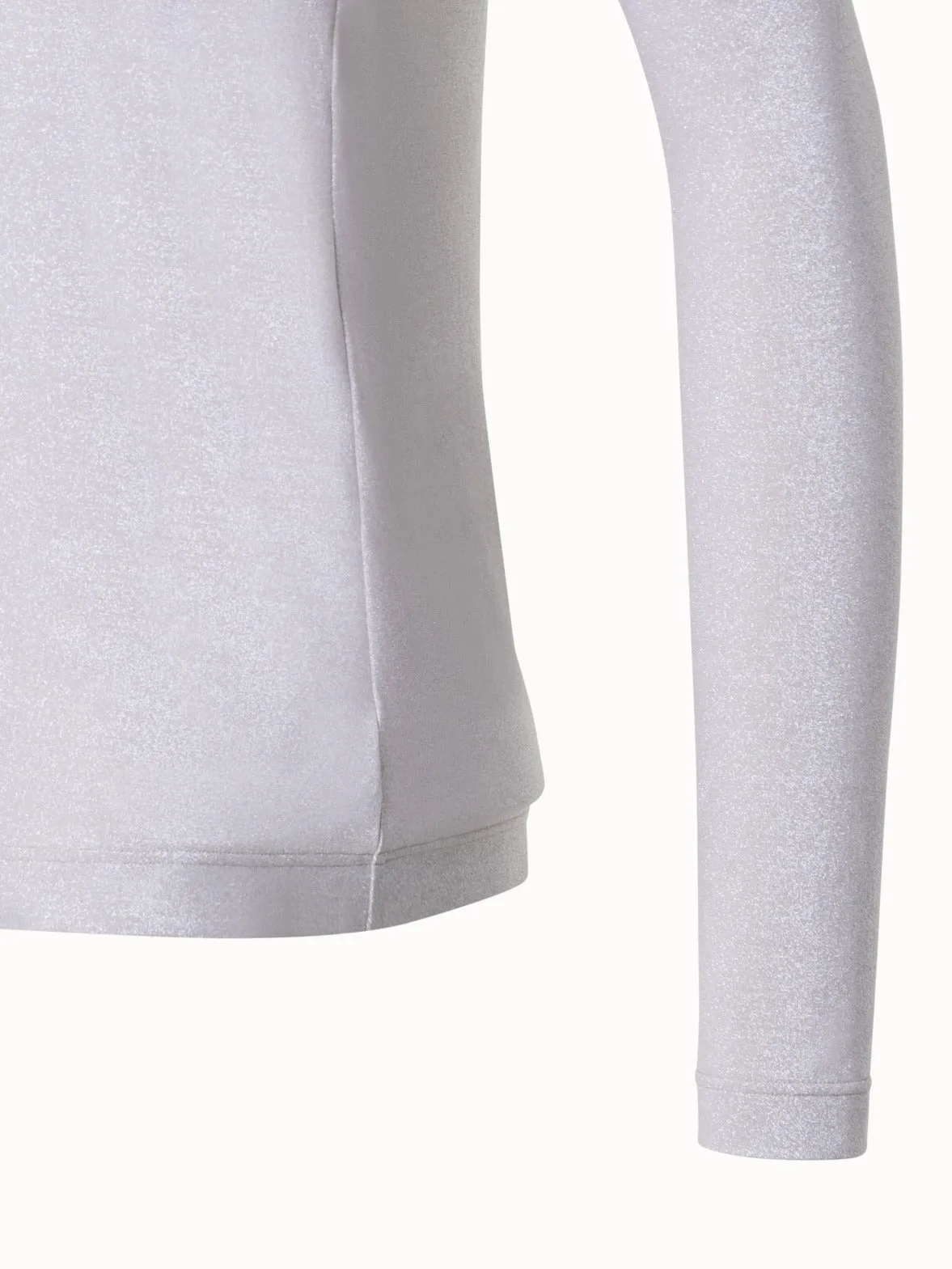 Shiny Viscose Lurex Jersey Top