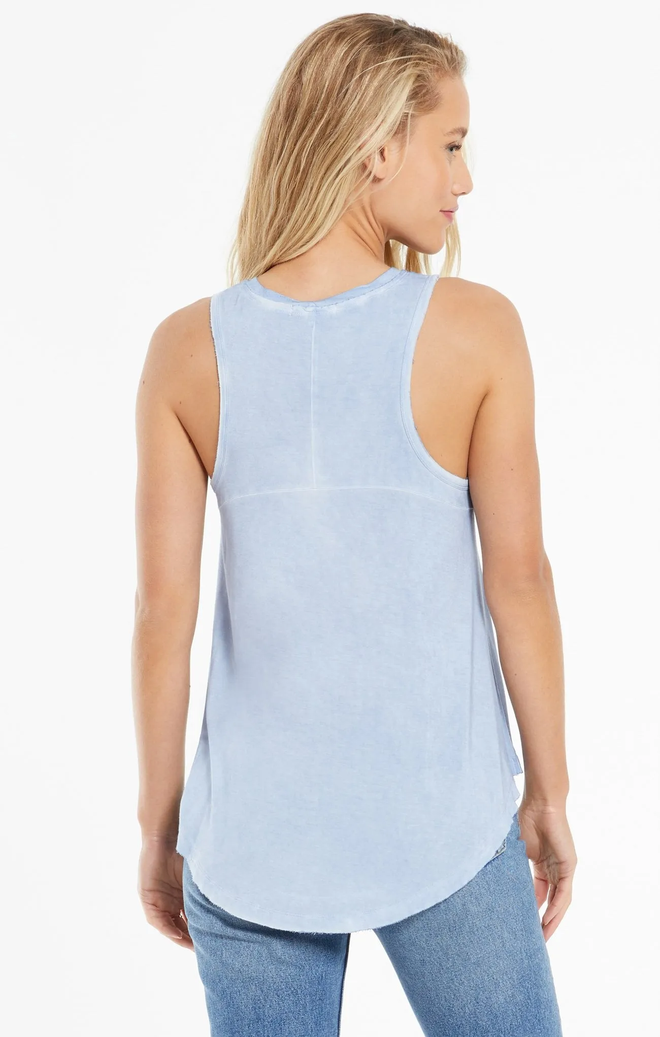 Vagabond Tank | Lavender grey, White, Charcoal