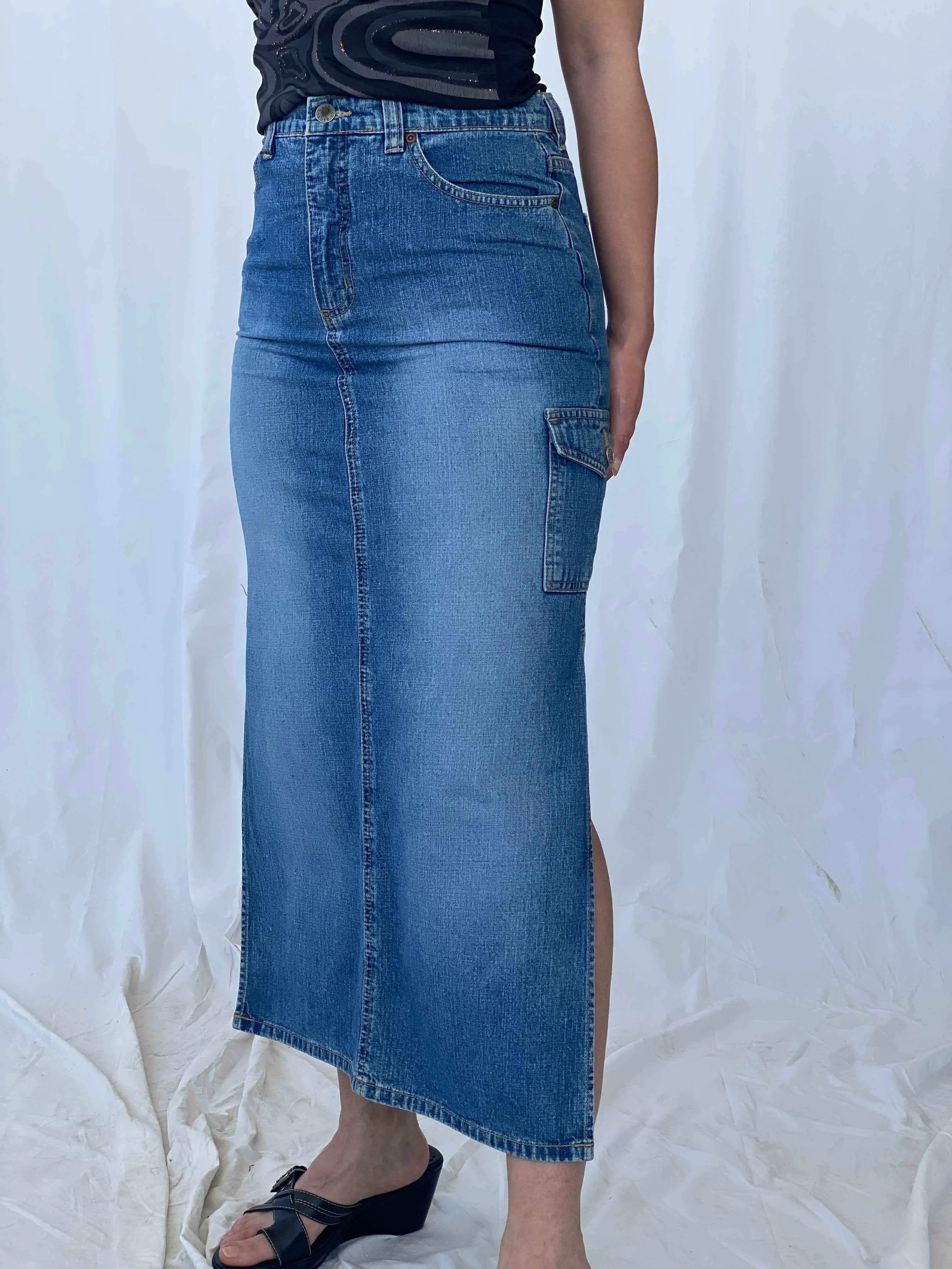 Vintage Bailey’s Point Denim Skirt
