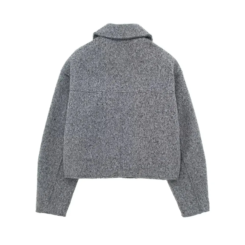 Vintage Women’s Patch Pocket Cropped Jacket