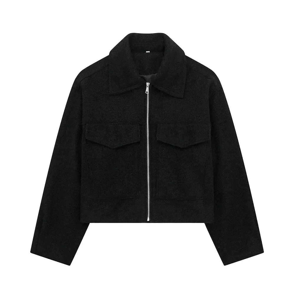 Vintage Women’s Patch Pocket Cropped Jacket